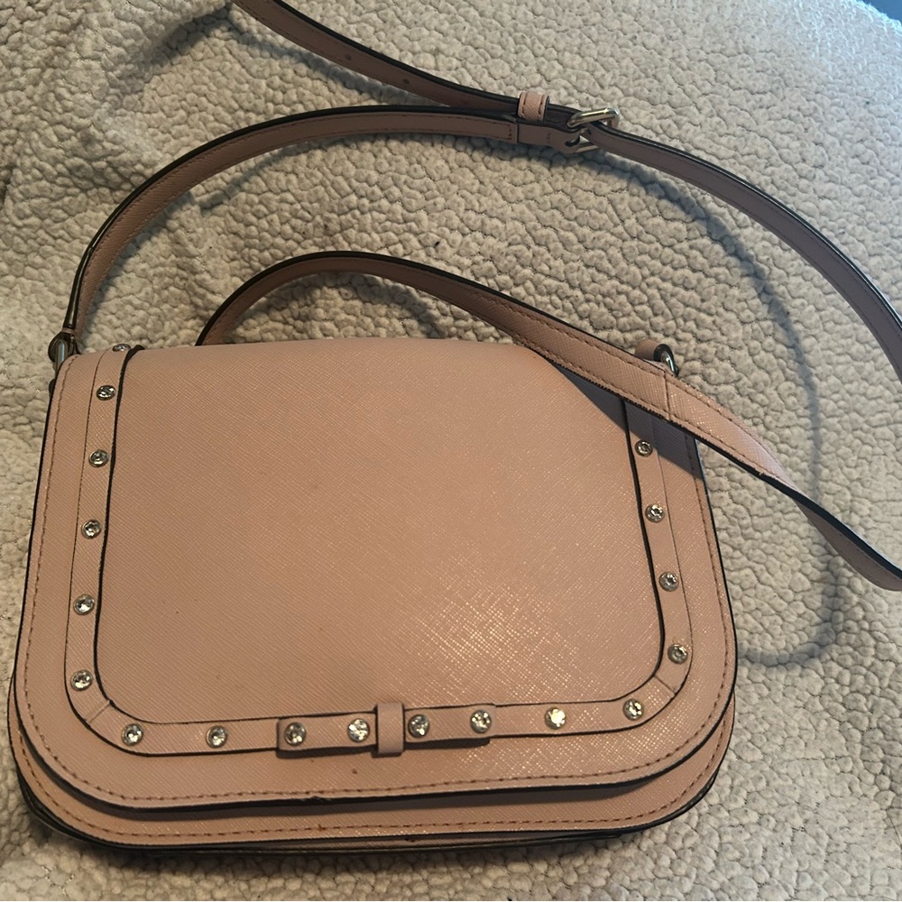 KATE SPADE Elegant Pink Crystal Studded Purse